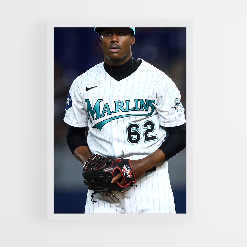 Poster Miami marlins – affiche Baseball (vue 3)
